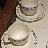 set of 6 Pagnossin ceramic tea cups and saucers from Treviso