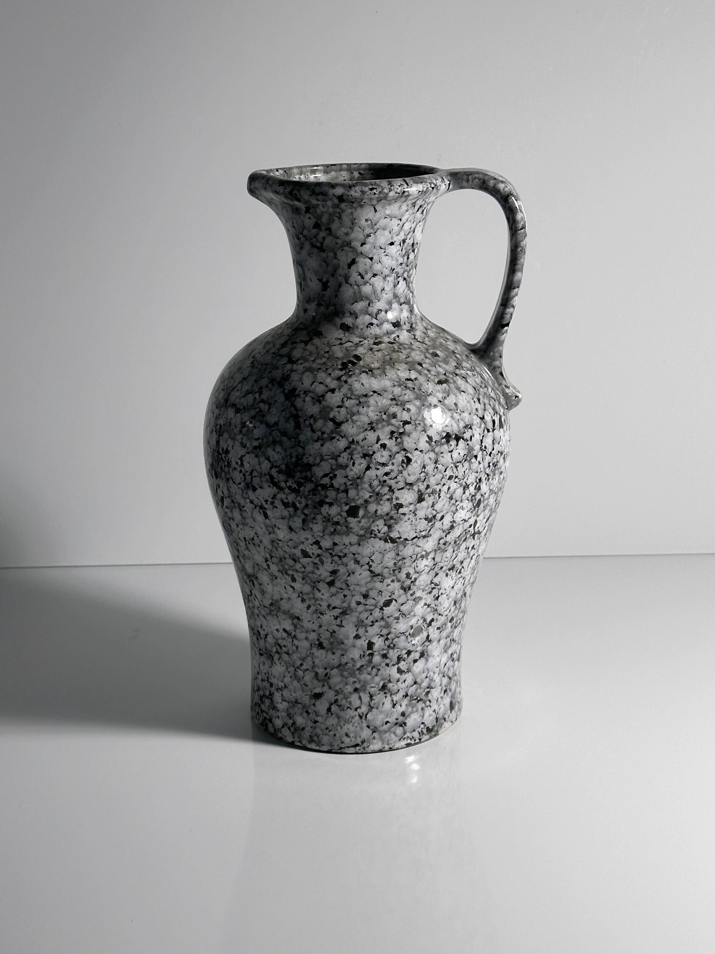 Vintage handled ceramic vase by Scheurich Postmodern