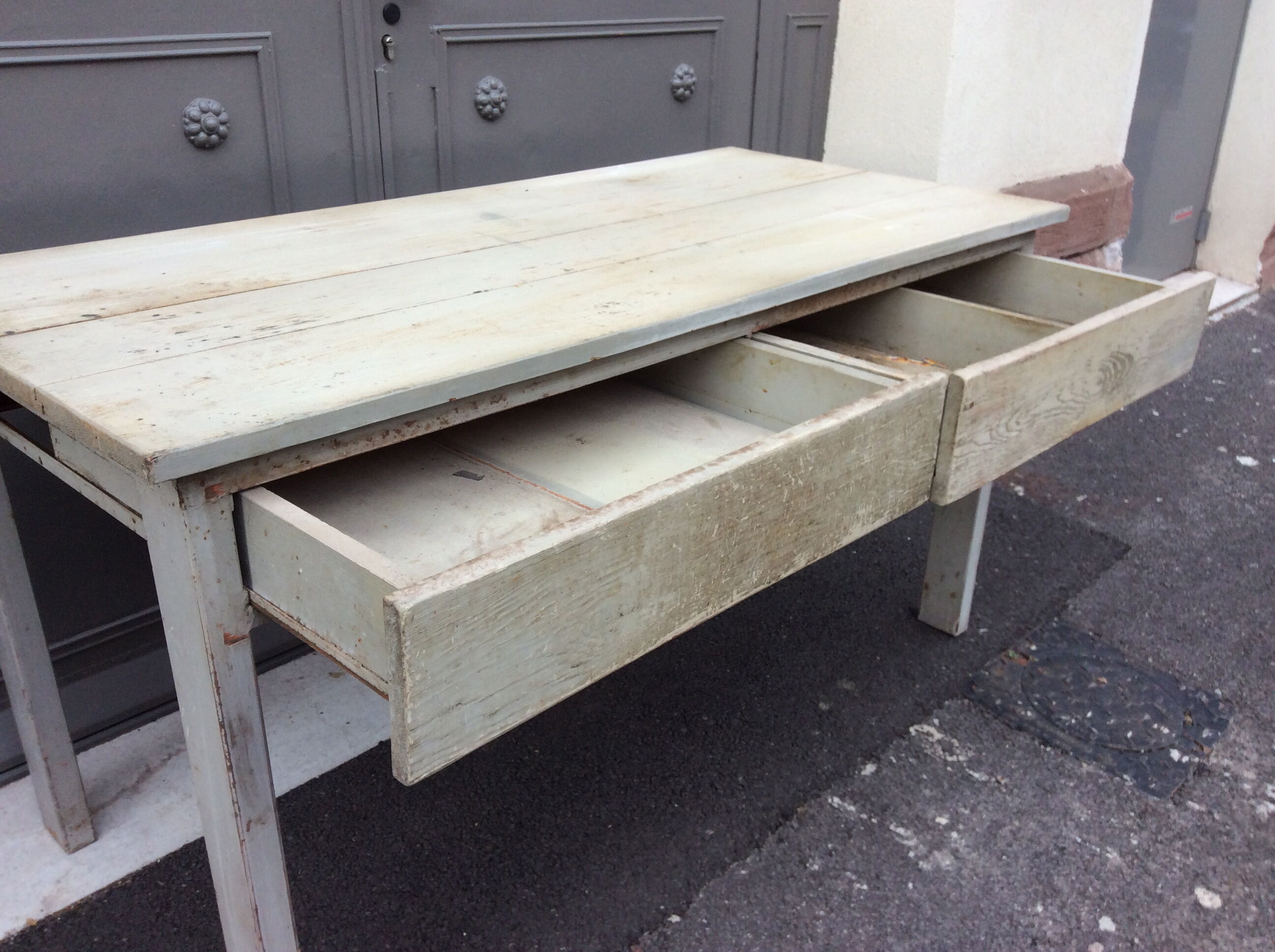 Table workshop industrial loft french dinning table workshop