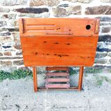 Claire Pampo vintage folding wooden children's desk from the 50s