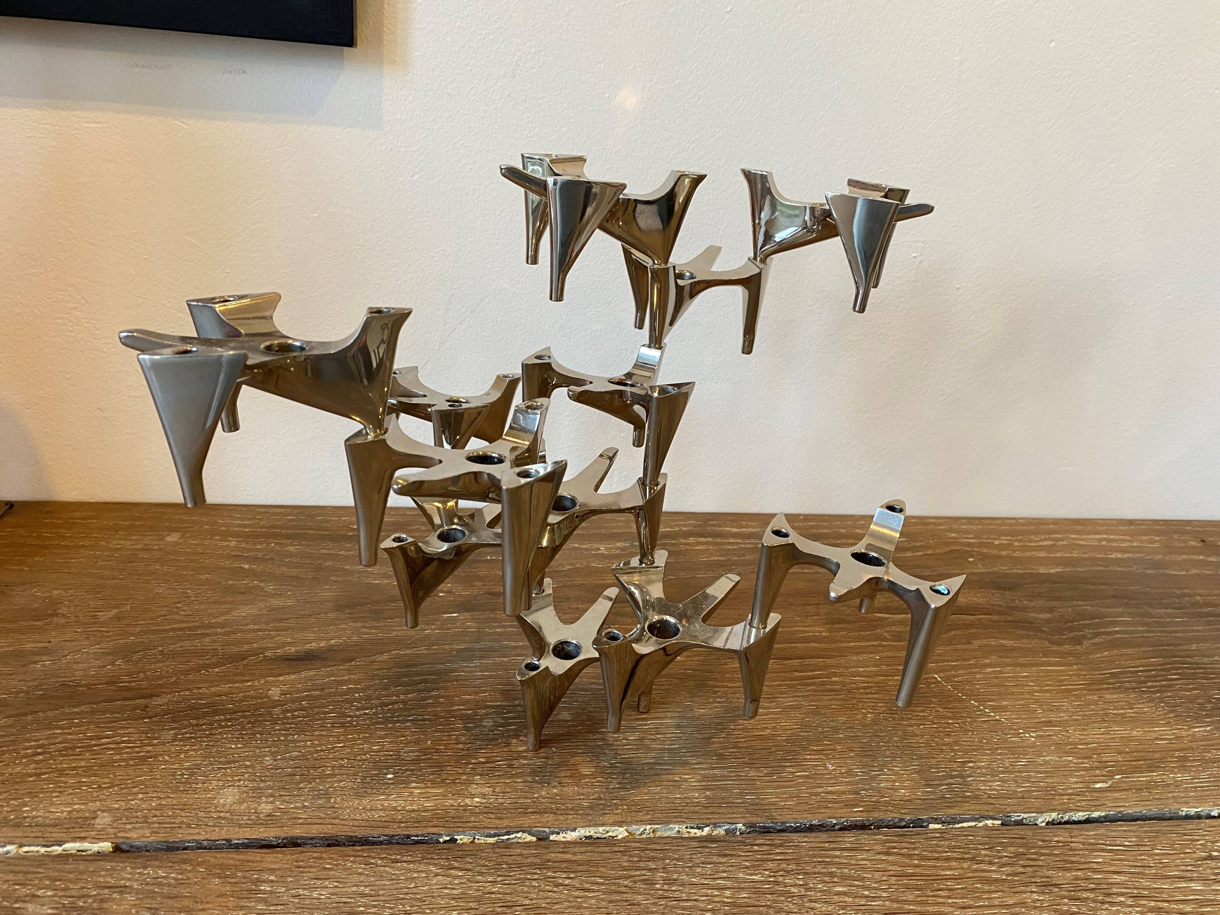 1 modular candlestick VOGELFLUG HAMMONIA MOTORCYCLE style NAGEL BMF vintage 70s F