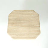 Travertine side table