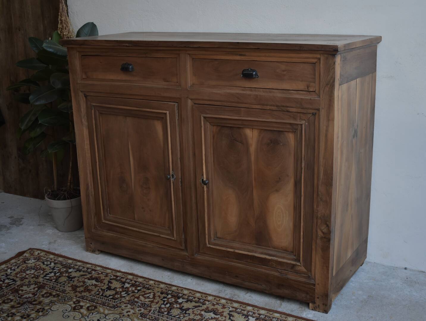 Buffet made of solid walnut