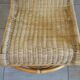 Rocking chair bambou rotin vintage