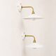 Vintage opaline wall lights