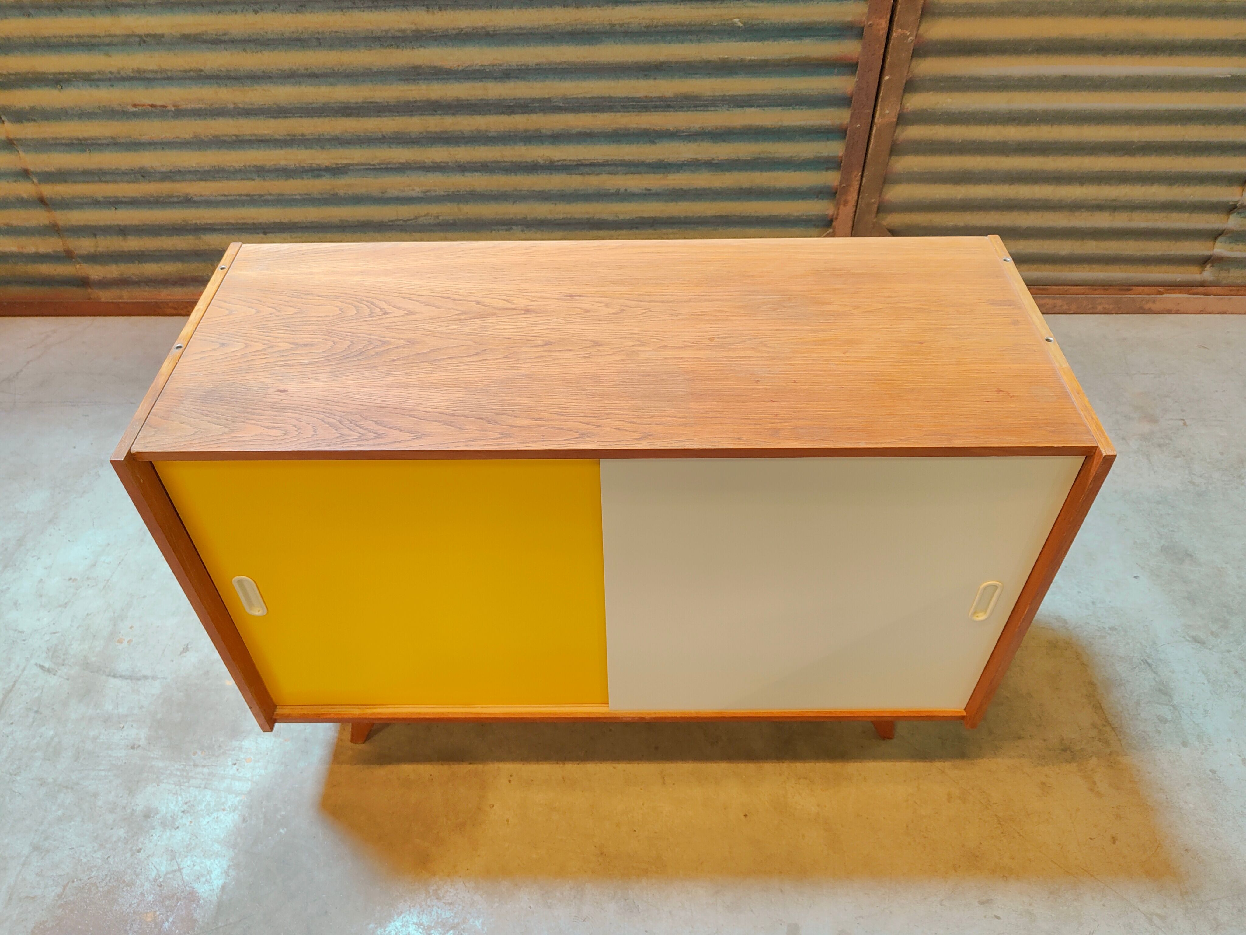 Buffet U 452 Yellow by Jiri Jiroutek for Interier Praha 1960