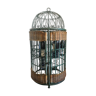 Bottle rack mini bar in vintage wrought iron