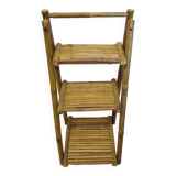 Folding bamboo shelf