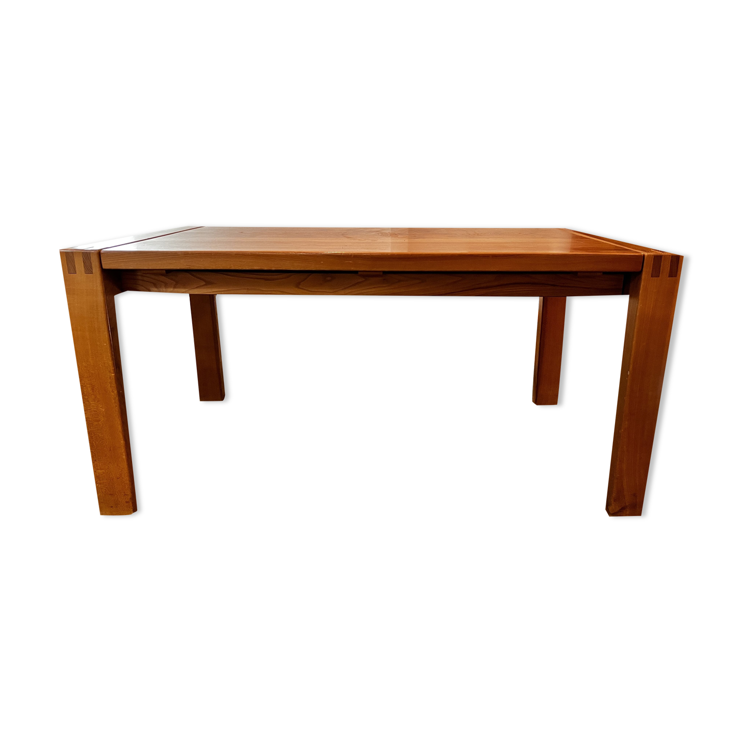 Solid elm dining table