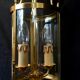 Lantern 2 lights bronze and brass