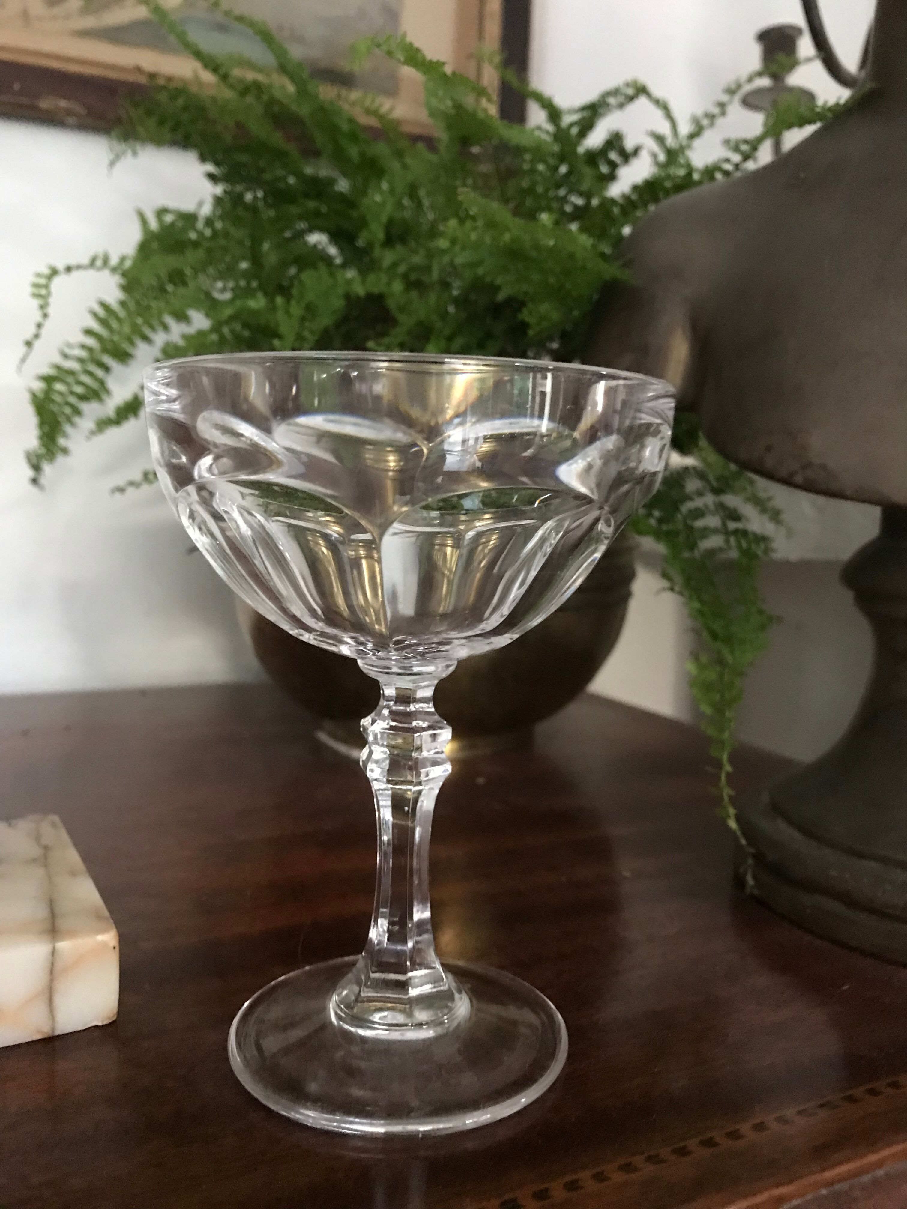 Crystal champagne glasses