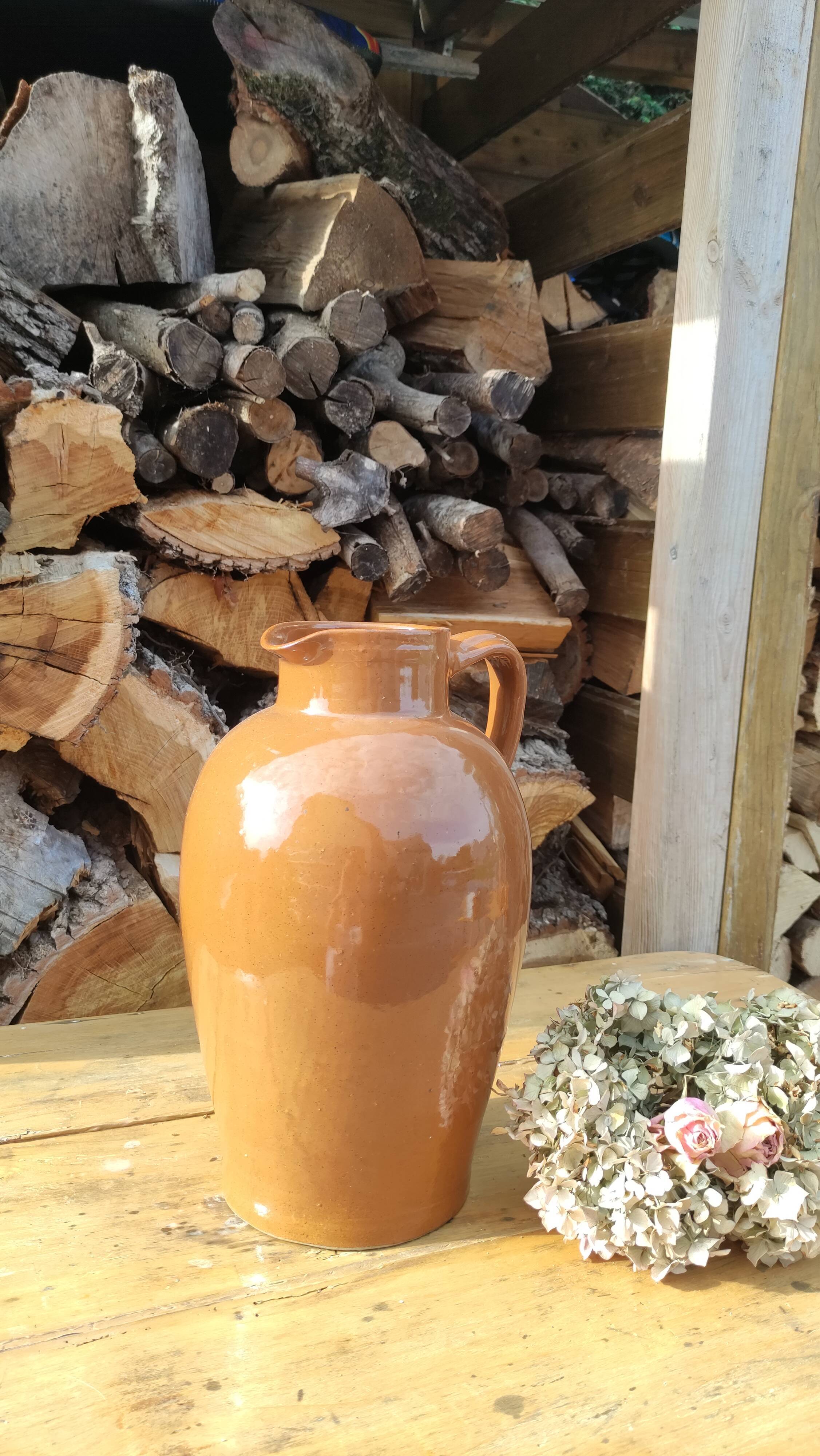 Terracotta jug, stoneware