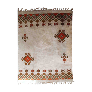 Tapis vintage marocain berber fait main 246cm x 355cm 1950s
