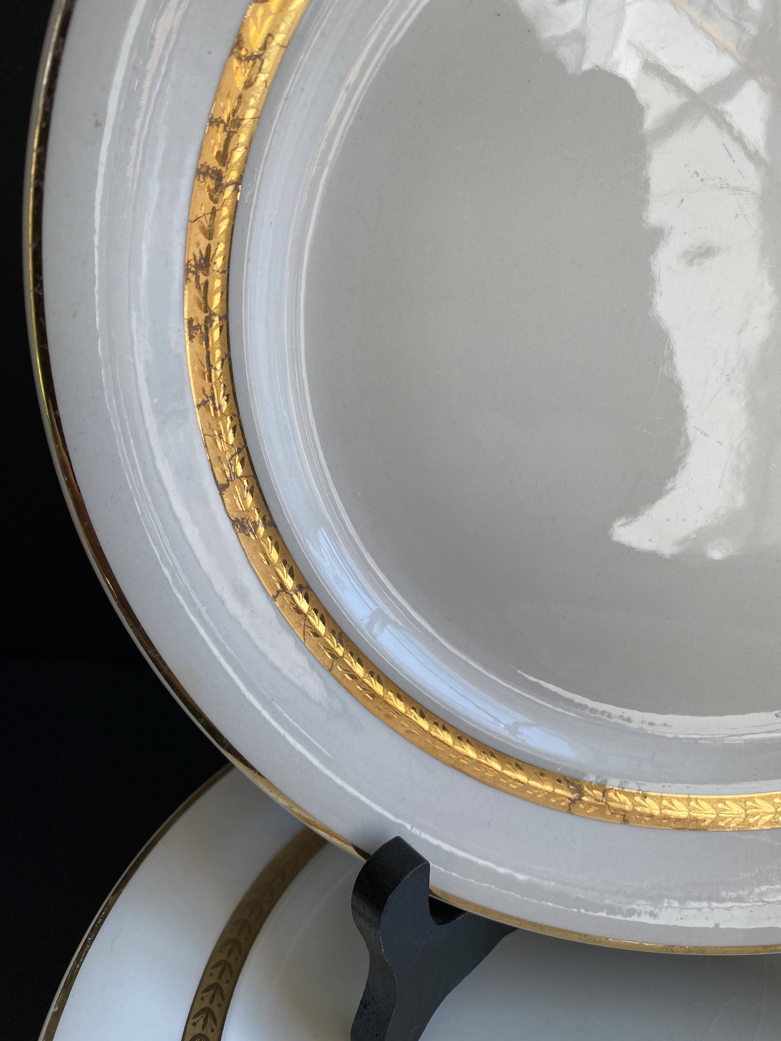 2 Vintage Plates Villeroy & Boch Mettlach - Economic Union France-Sarr