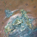 Antique copper caramel pot