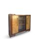 Striking Art Deco birch wood sideboard