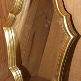 Old mirror frame in gilded wood 23x34cm