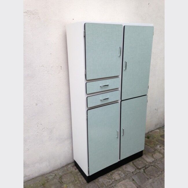 Green formica buffet of water