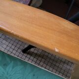 Pair of armchairs 1950 vintage reclining backrest