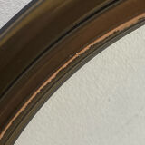 Circular mirror, smoked plastic, 1960s/70s.