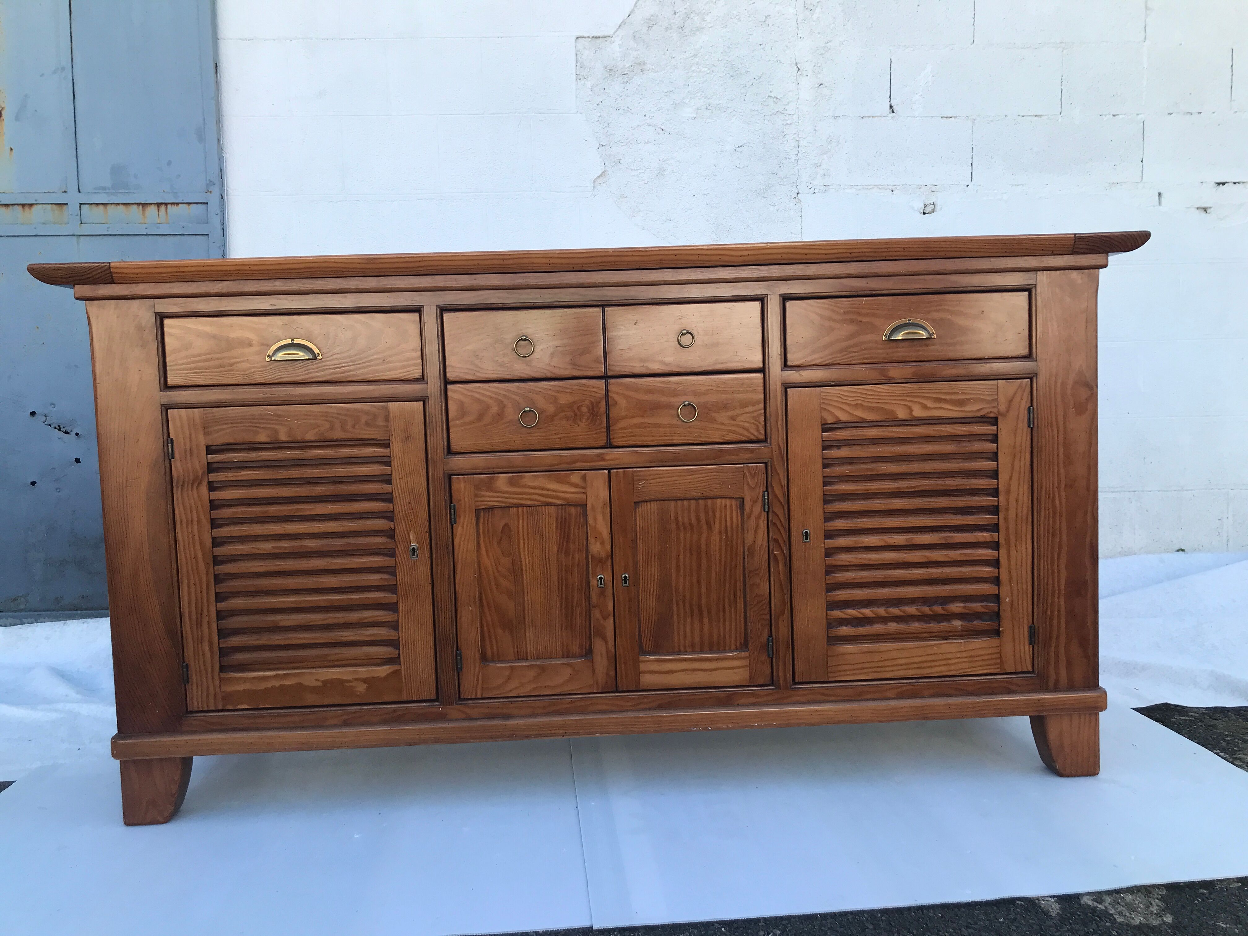Sideboard louvers and drawers