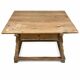 19th-century antique merchant's payment table made of solid wood.