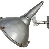 Large Vintage Industrial Aluminium Factory Wall Spotlight, 1970s