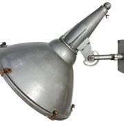 Large Vintage Industrial Aluminium Factory Wall Spotlight, 1970s