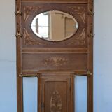 Art Deco wall coat rack