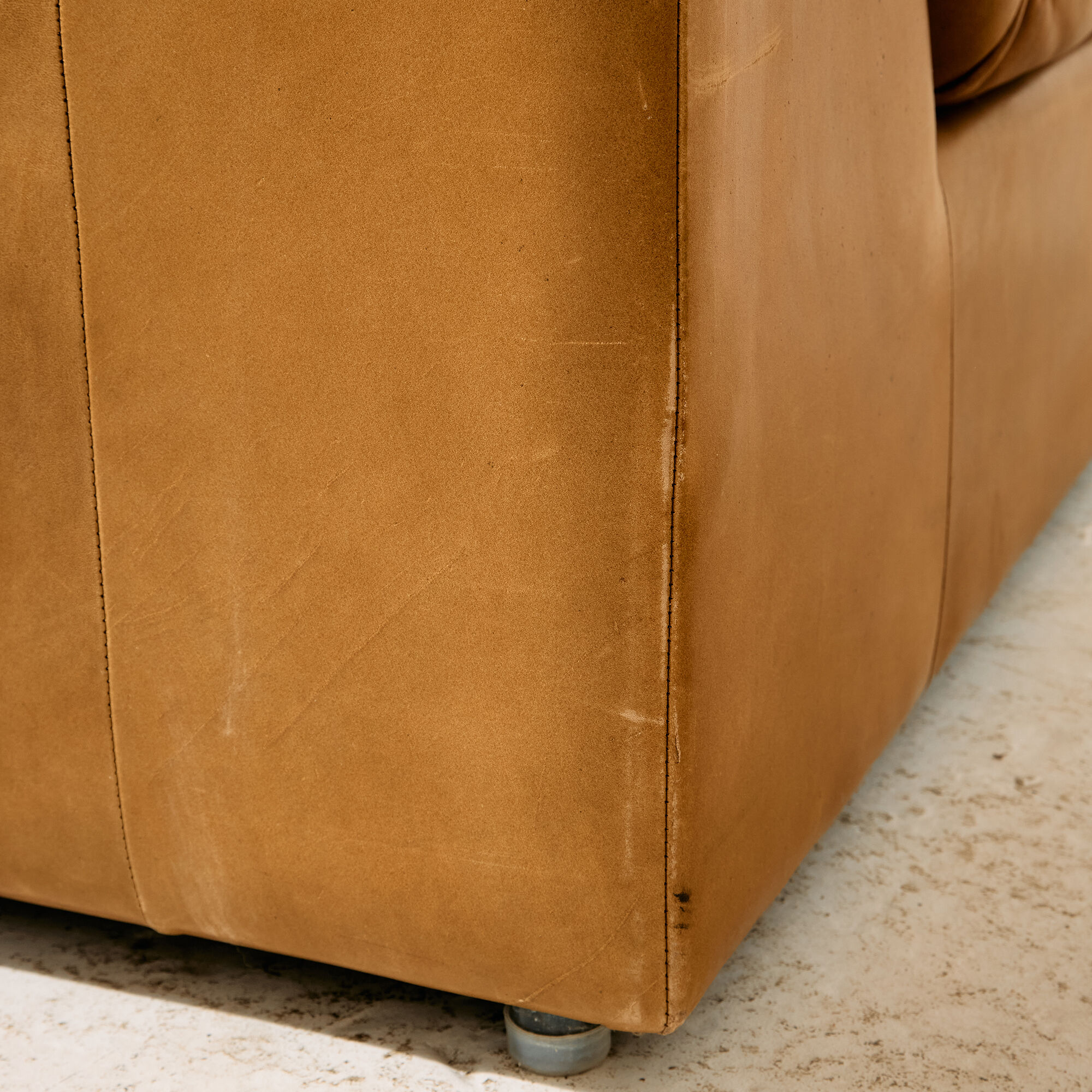 Modular leather sofa, set of 3