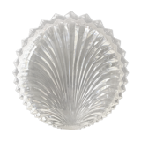 Dish in the shape of a crystal shell
