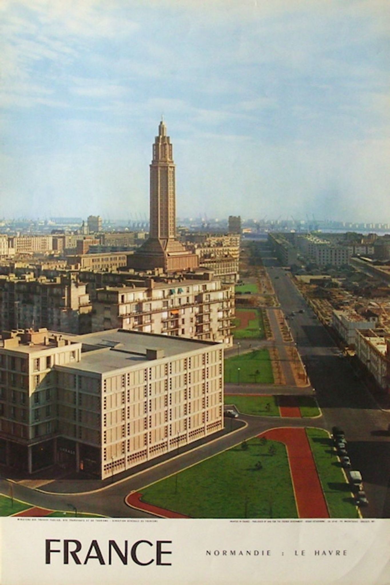 Affiche de Tourisme 1960 France - Le Havre