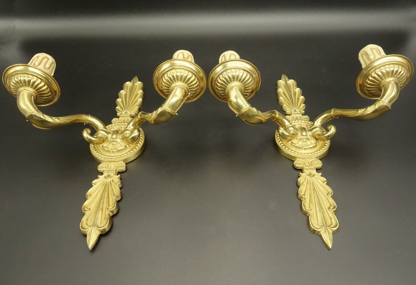 Pair of wall lights, Empire style