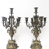 Bronze candelabra, 19th