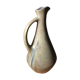 Pitcher in ceramic flame bluish gray signed GP