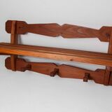 60's coat rack in solid beech