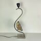 Pied de lampe chrome et améthyste du Brésil