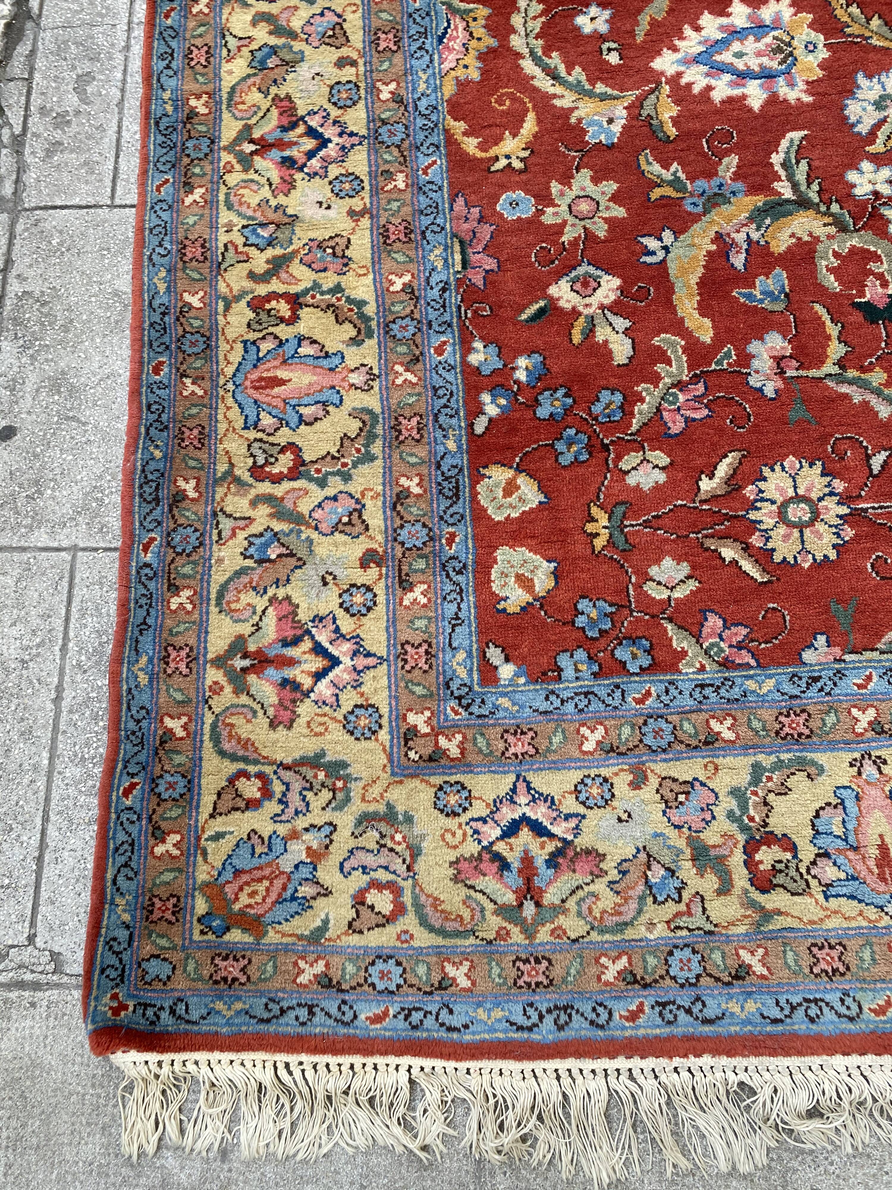 Old carpet decorated