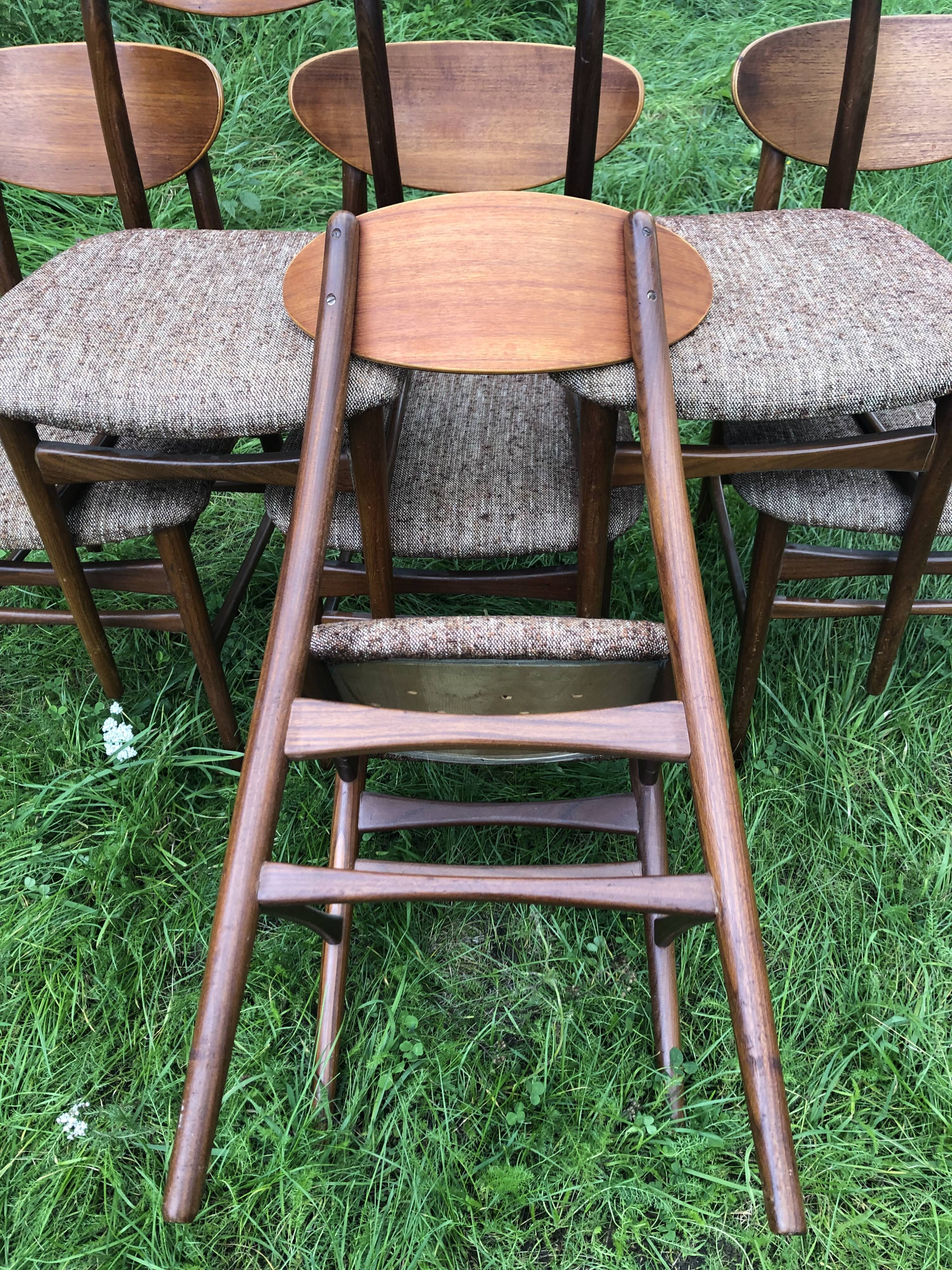 Scandinavian chairs vintage teak 60s