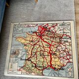 Carte scolaire Vidal Lablache n°7 France Chemins de Fer