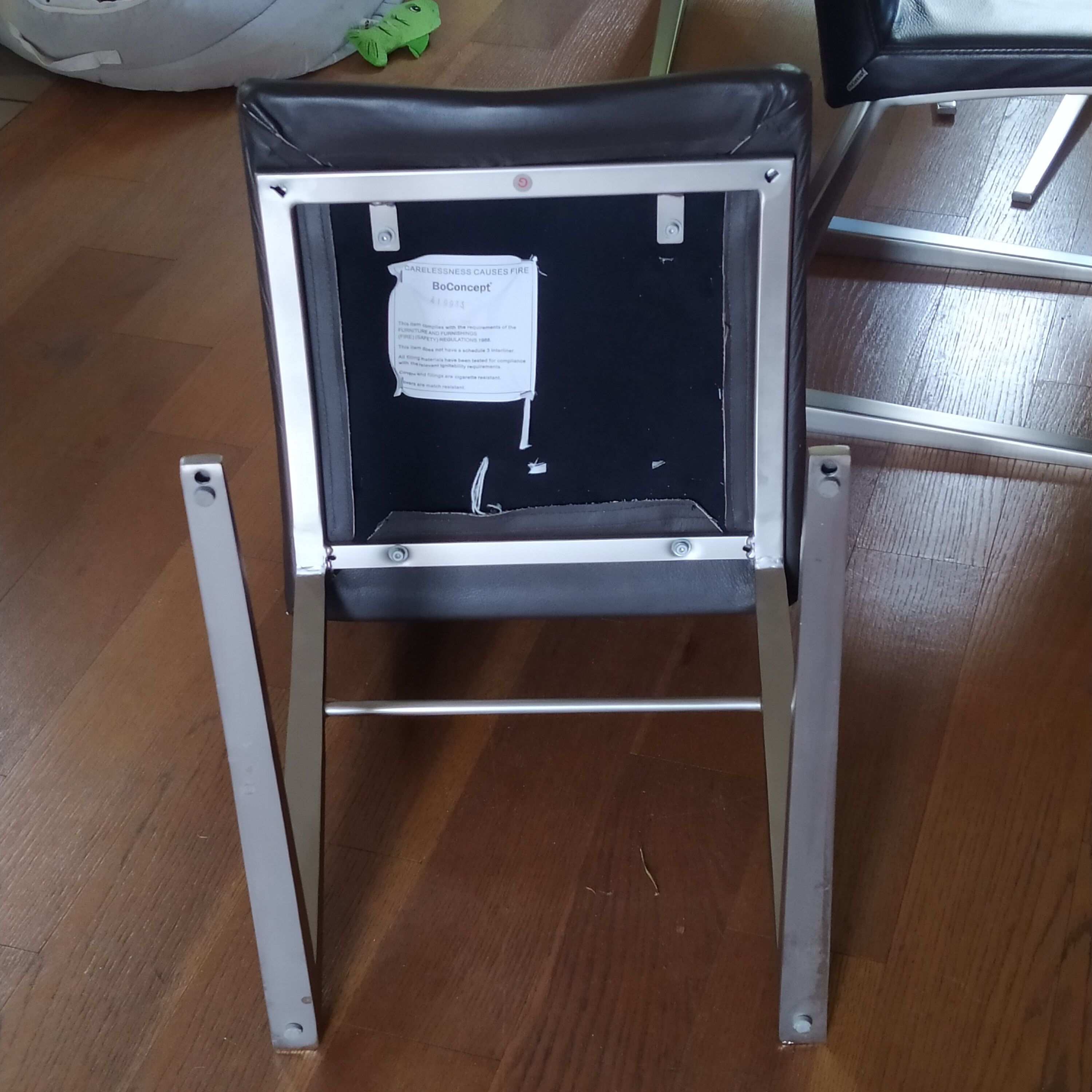 6 leather chairs mariposa deluxe boconcept | Selency