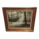 Oil painting on canvas framed and signed