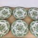 6 flat plates Wedgwood Oriental Pheasants green