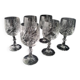 6 water glasses or large cut crystal wine glasses