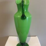 Large blown glass ewer