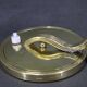 Pair of adjustable brass table or wall lamps, Czechoslovakia, 1930s