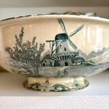 Salins ironware salad bowl, "Delft" service