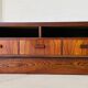 Vintage retro danish mid century rosewood and ceramic cabinet 1960s