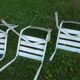 4 metal chairs, 50s