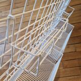 Grille étagère support de rangement mural, déco style 1980